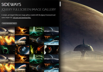 SIDEWAYS – jQuery fullscreen image gallery